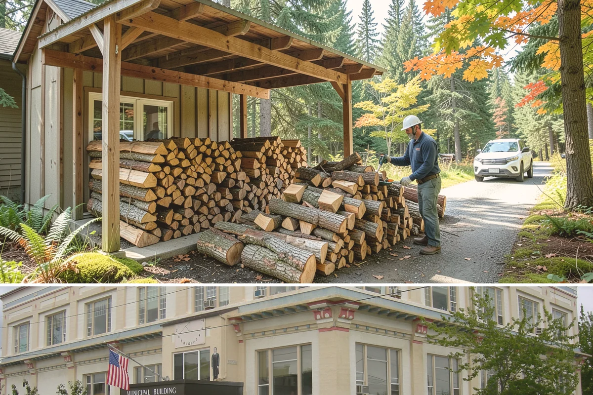 Firewood Restocking in Anacortes, Skagit County, WA - Set up restocking before winter so your automatic refills carry you through the coldest, wettest months.