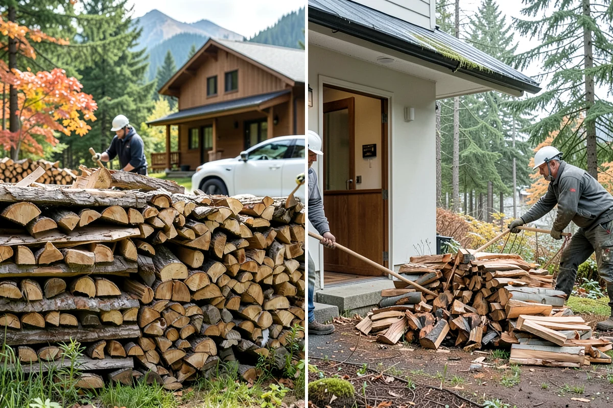 Firewood Restocking in Arlington, Snohomish County, WA - We estimate how quickly you go through wood