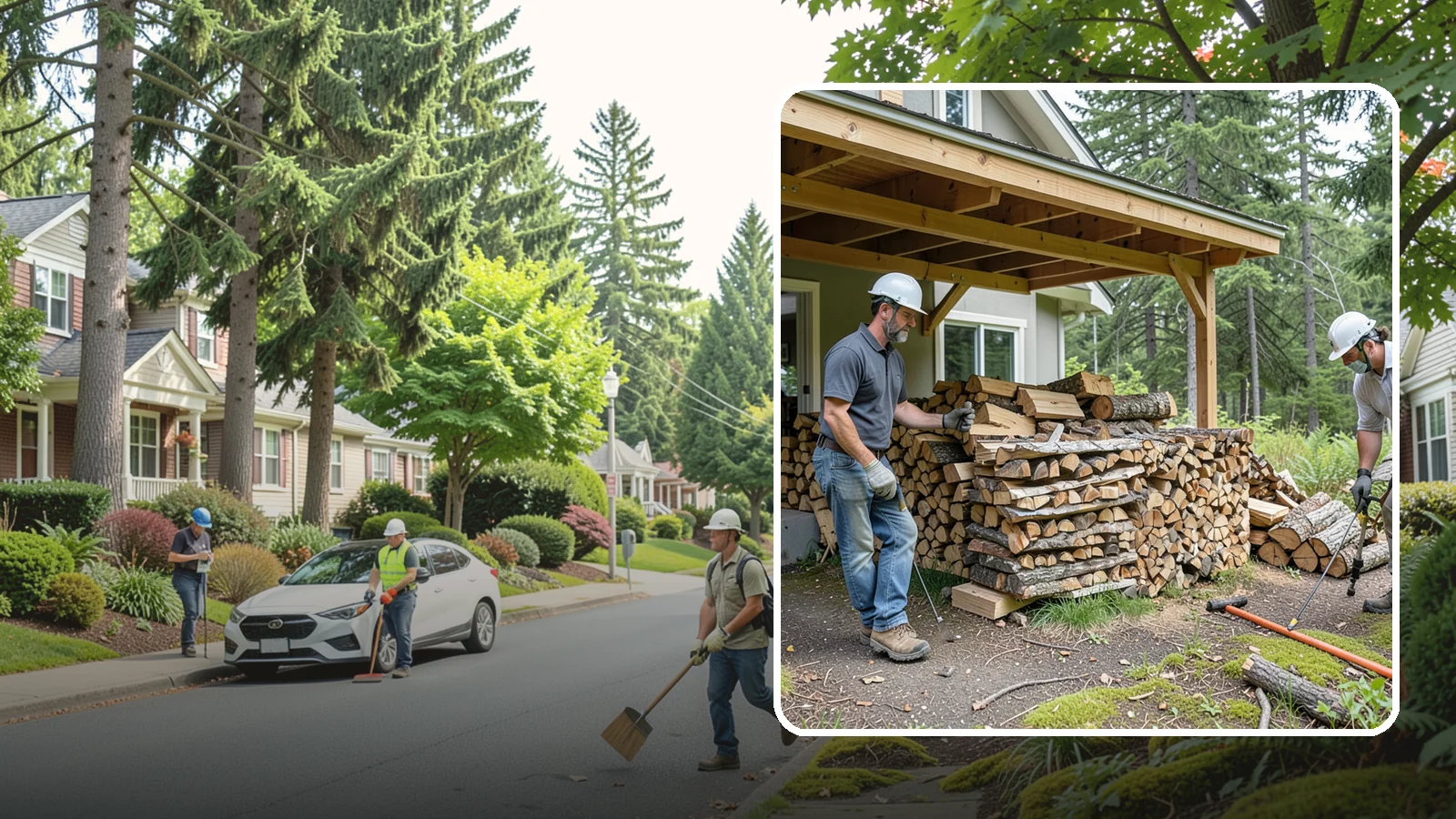 Firewood Restocking in Beaux Arts Village, King County, WA - We monitor and refill your firewood supply on a recurring basis so you never run out during the heating season.