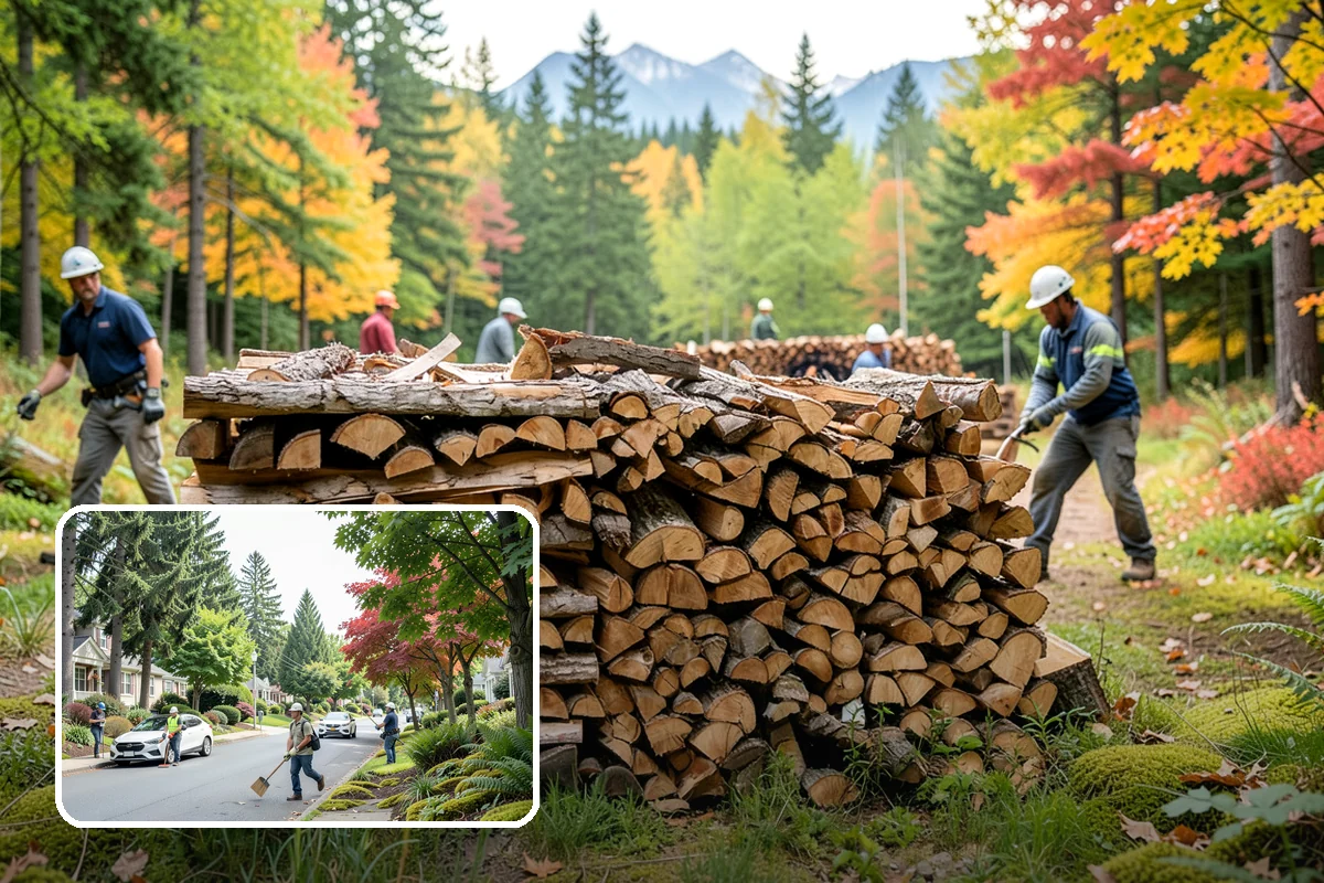 Firewood Restocking in Beaux Arts Village, King County, WA - Never run out during the cold season