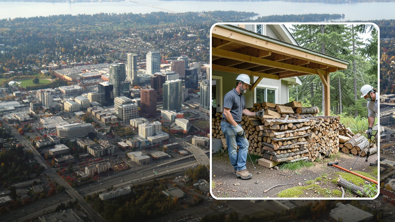 Firewood Restocking in Bellevue, King County, WA - We monitor and refill your firewood supply on a recurring basis so you never run out during the heating season.