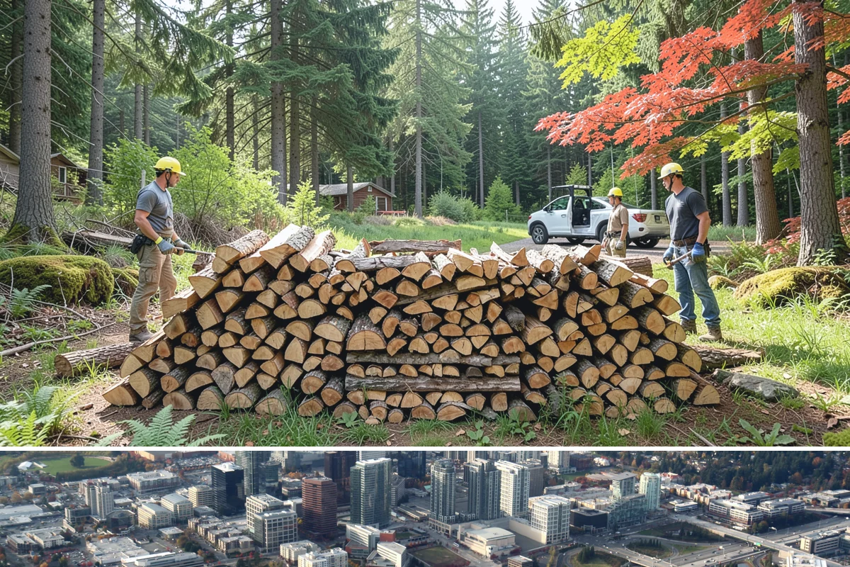 Firewood Restocking in Bellevue, King County, WA - Set up restocking before winter so your automatic refills carry you through the coldest, wettest months.