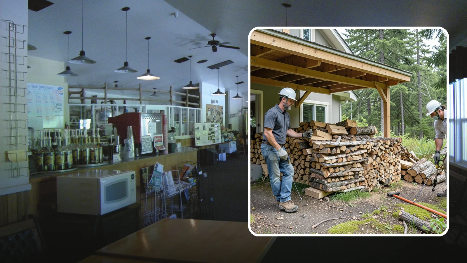 Firewood Restocking in Black Diamond, King County, WA - We monitor and refill your firewood supply on a recurring basis so you never run out during the heating season.