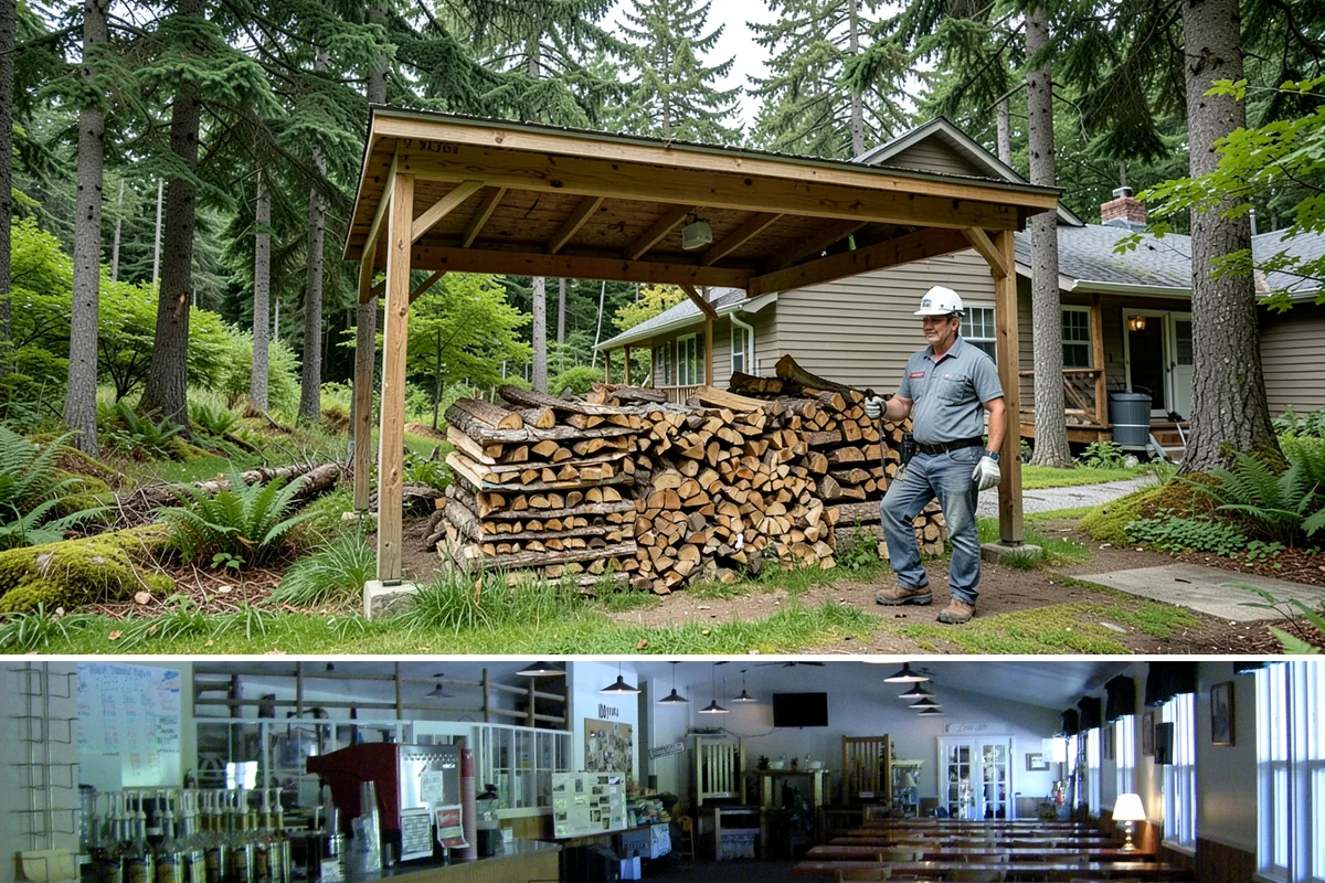 Firewood Restocking in Black Diamond, King County, WA - Set up restocking before winter so your automatic refills carry you through the coldest, wettest months.