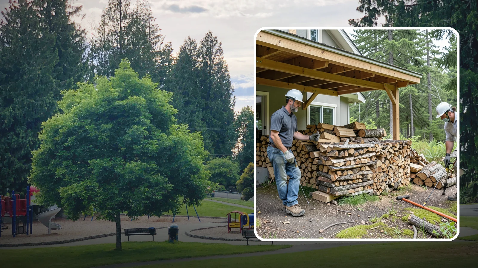 Firewood Restocking in Bonney Lake, Pierce County, WA - We monitor and refill your firewood supply on a recurring basis so you never run out during the heating season.