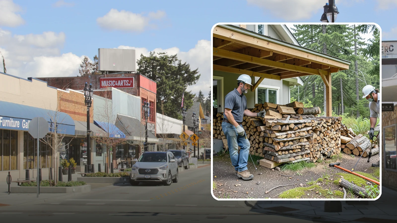 Firewood Restocking in Bothell, King County, WA - We monitor and refill your firewood supply on a recurring basis so you never run out during the heating season.