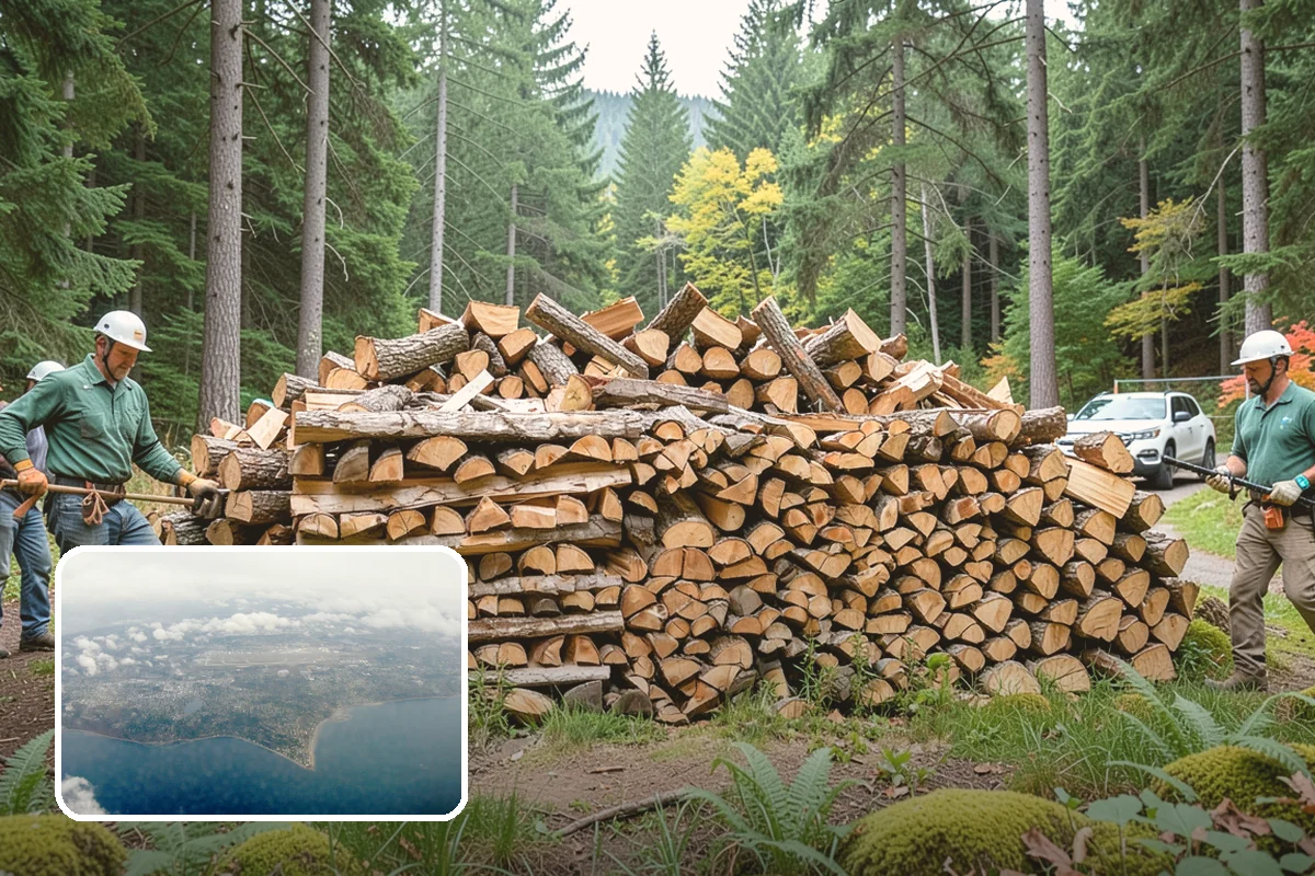Firewood Restocking in Burien, King County, WA - Never run out during the cold season