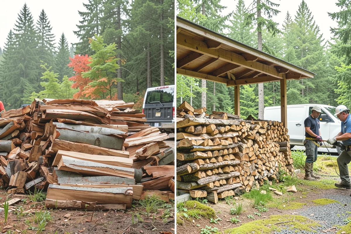 Firewood Restocking in Burien, King County, WA - We estimate how quickly you go through wood