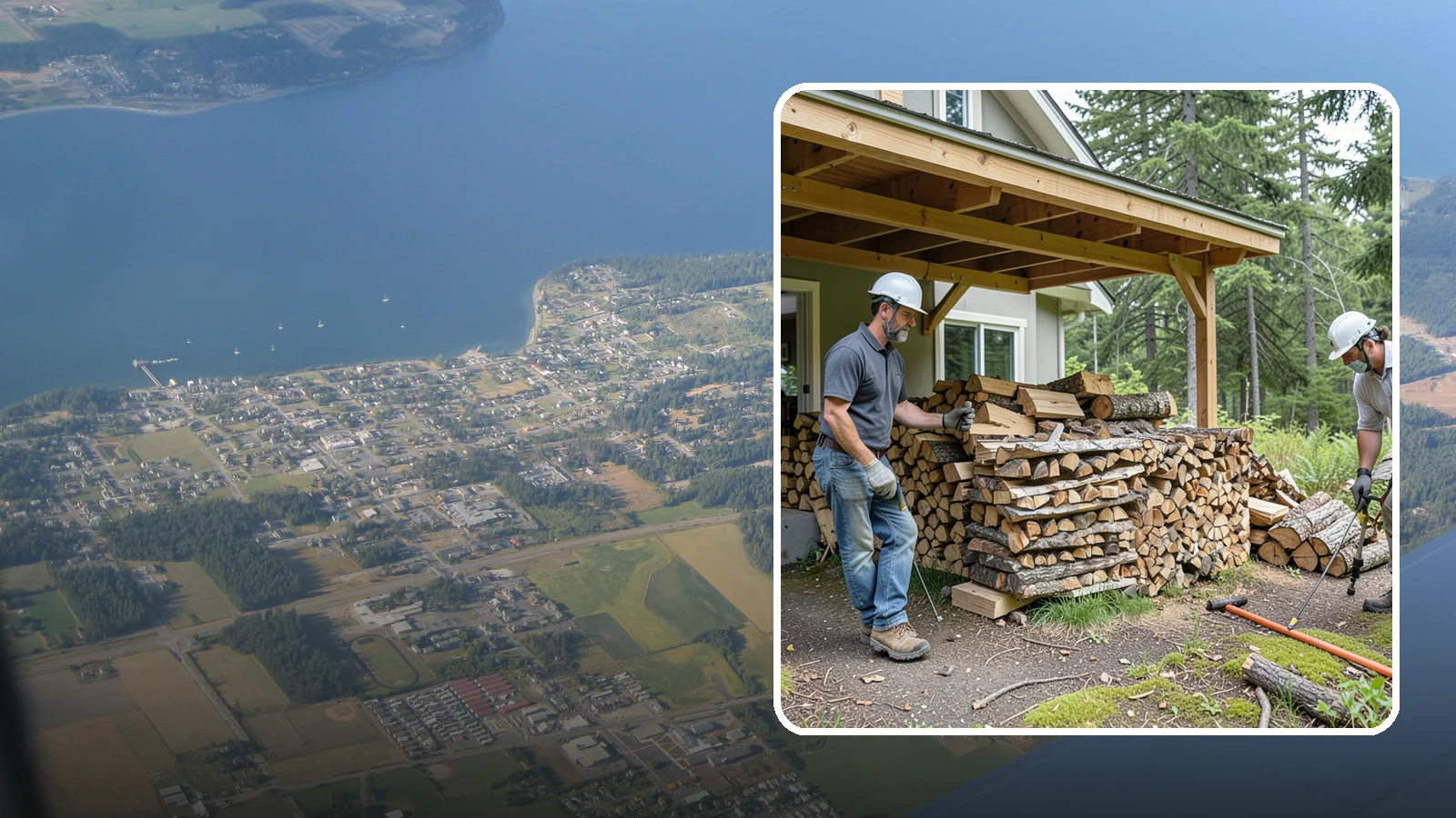 Firewood Restocking in Coupeville, Island County, WA - We monitor and refill your firewood supply on a recurring basis so you never run out during the heating season.