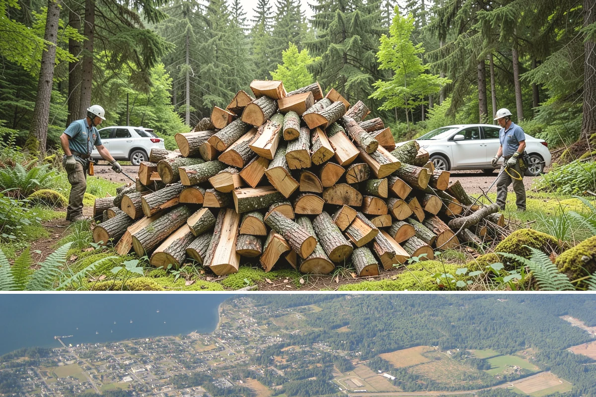 Firewood Restocking in Coupeville, Island County, WA - Set up restocking before winter so your automatic refills carry you through the coldest, wettest months.