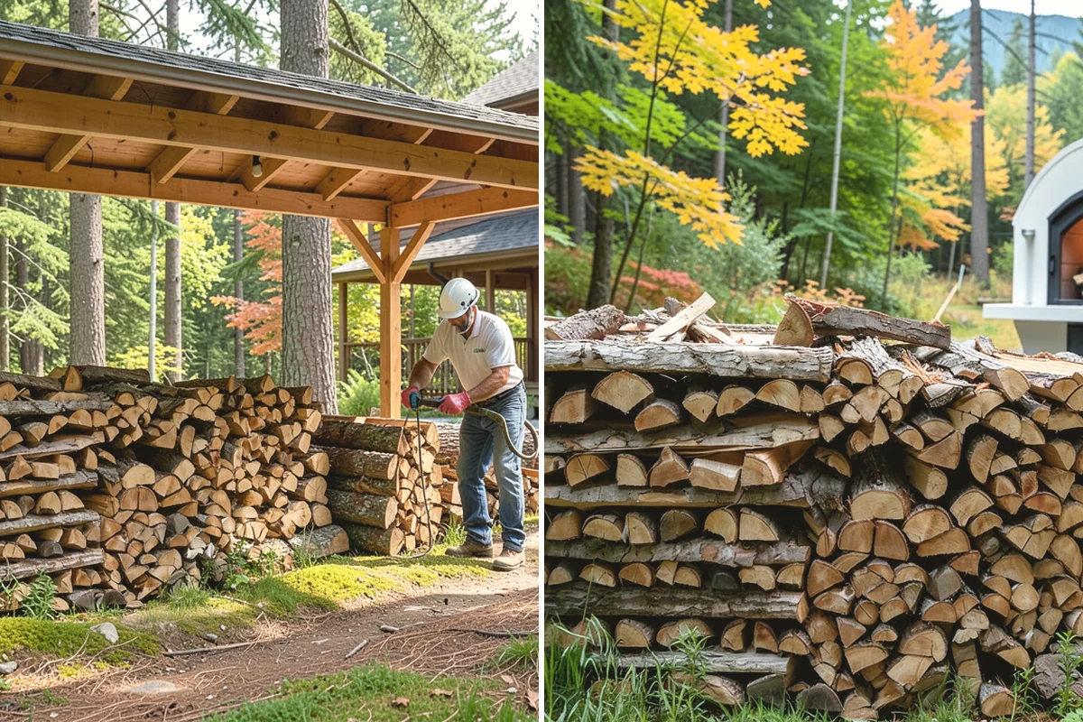 Firewood Restocking in Covington, King County, WA - We estimate how quickly you go through wood