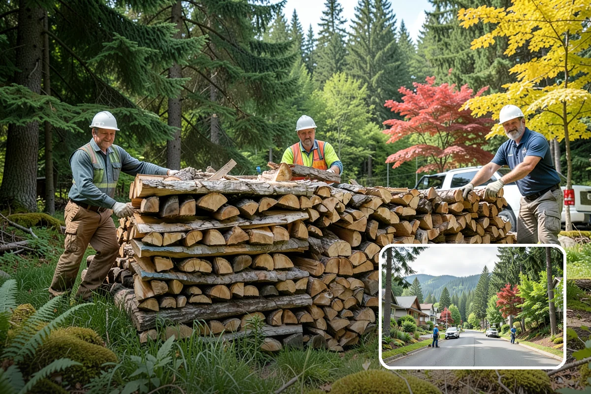Firewood Restocking in Darrington, WA - Never run out during the cold season