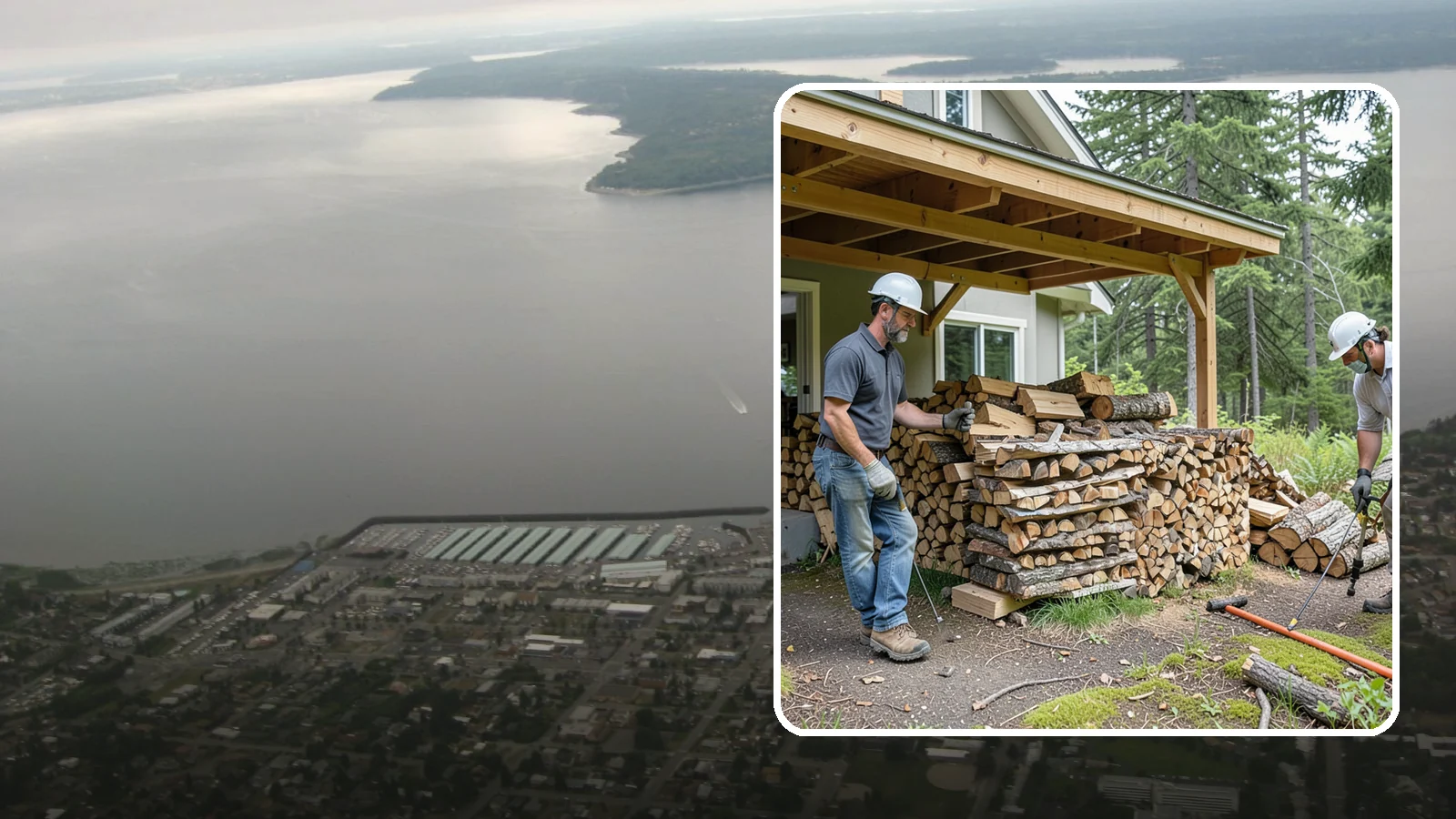 Firewood Restocking in Des Moines, King County, WA - We monitor and refill your firewood supply on a recurring basis so you never run out during the heating season.