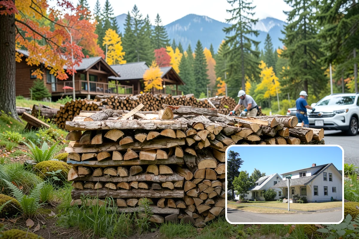 Firewood Restocking in DuPont, Pierce County, WA - Never run out during the cold season