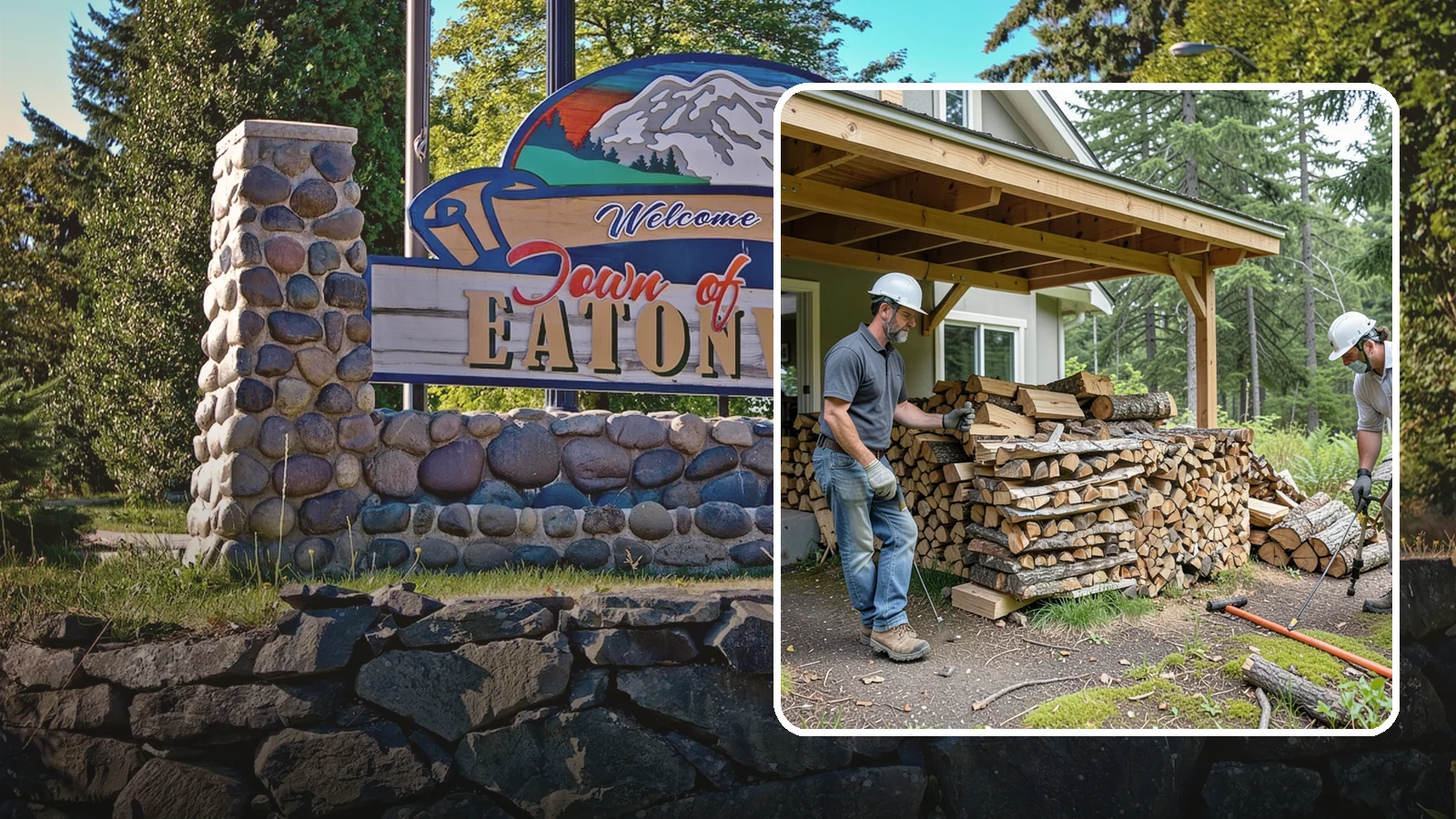 Firewood Restocking in Eatonville, Pierce County, WA - We monitor and refill your firewood supply on a recurring basis so you never run out during the heating season.