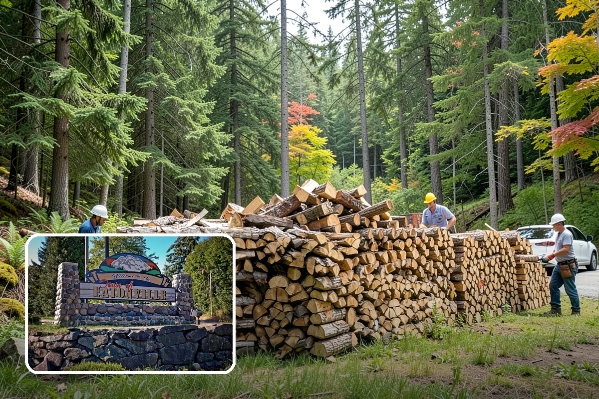 Firewood Restocking in Eatonville, Pierce County, WA - Never run out during the cold season