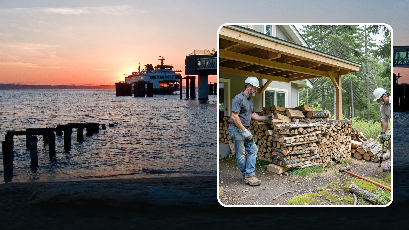 Firewood Restocking in Edmonds, Snohomish County, WA - We monitor and refill your firewood supply on a recurring basis so you never run out during the heating season.