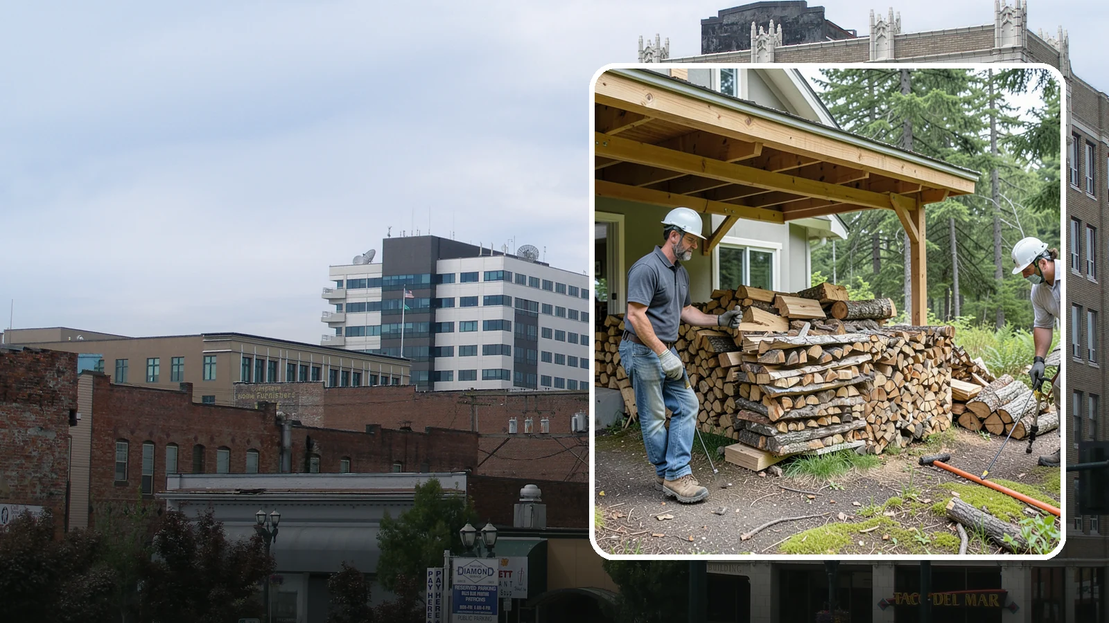 Firewood Restocking in Everett, Snohomish County, WA - We monitor and refill your firewood supply on a recurring basis so you never run out during the heating season.