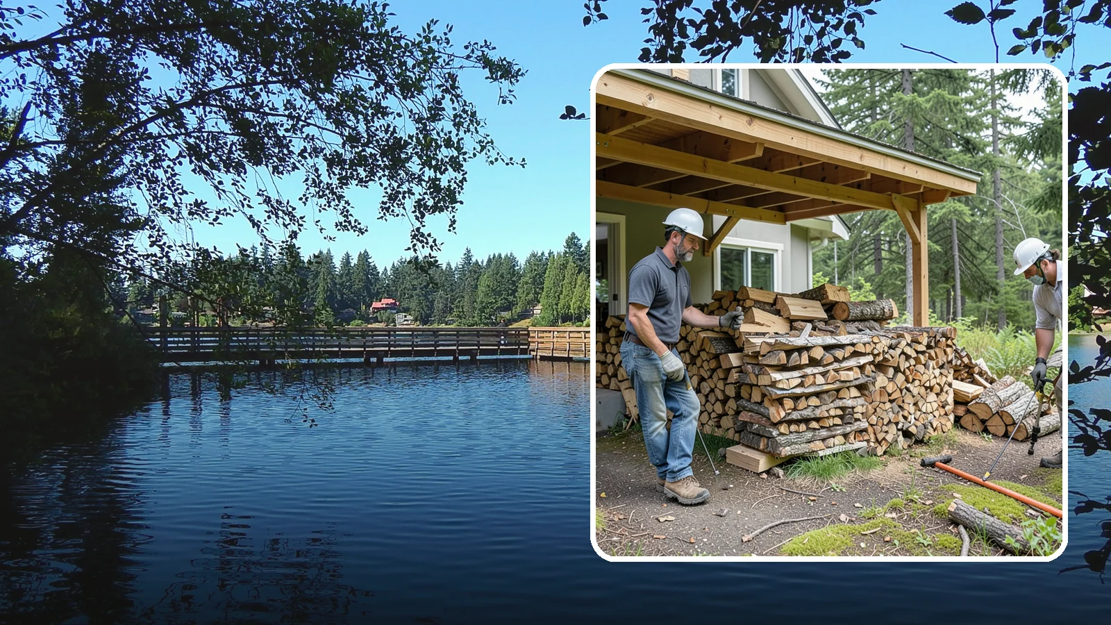 Firewood Restocking in Federal Way, King County, WA - We monitor and refill your firewood supply on a recurring basis so you never run out during the heating season.