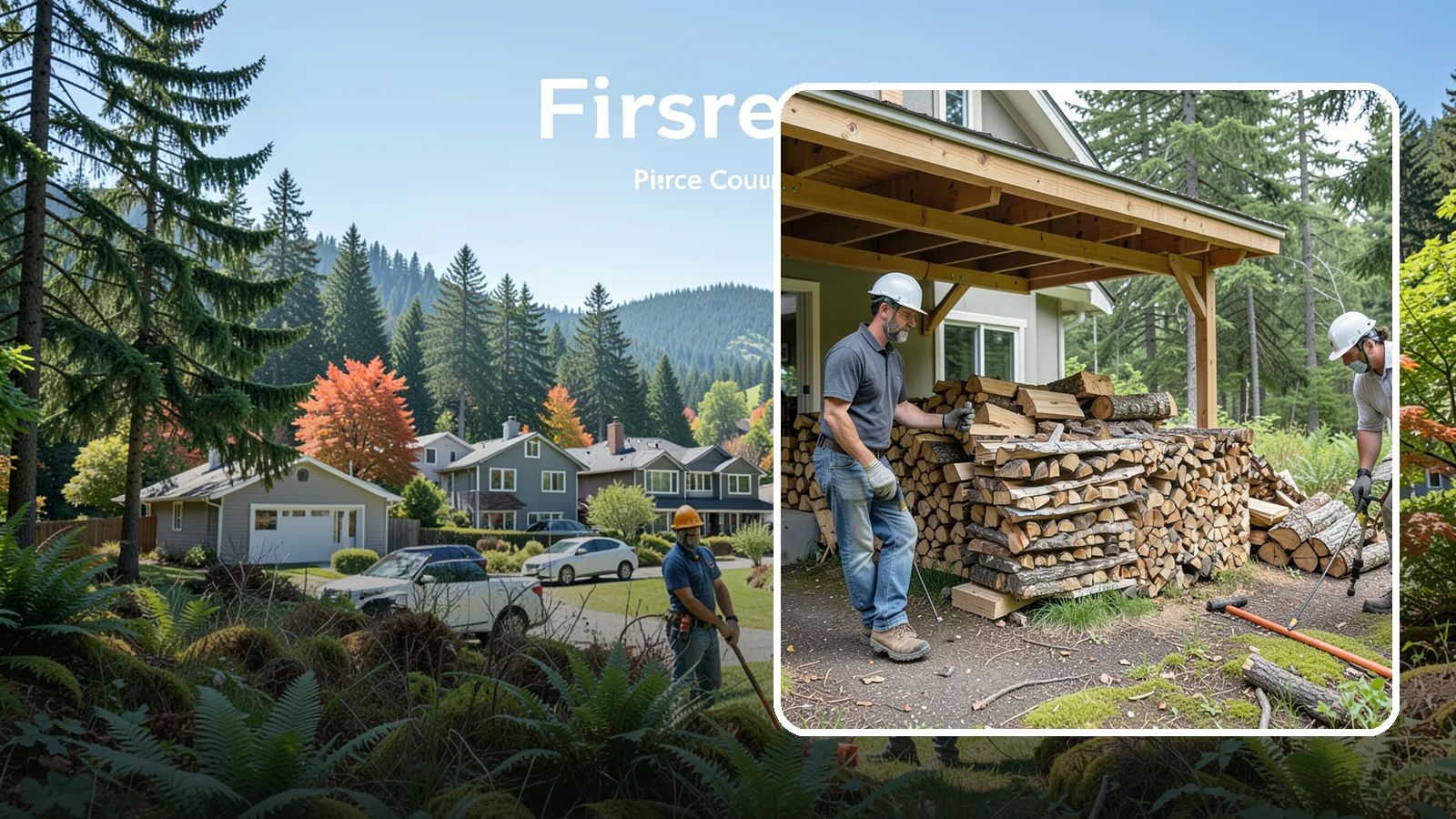 Firewood Restocking in Fircrest, Pierce County, WA - We monitor and refill your firewood supply on a recurring basis so you never run out during the heating season.