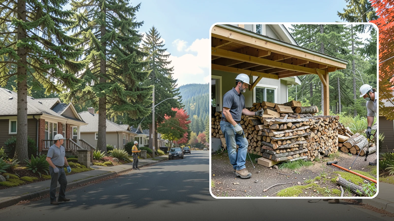 Firewood Restocking in Hunts Point, King County, WA - We monitor and refill your firewood supply on a recurring basis so you never run out during the heating season.
