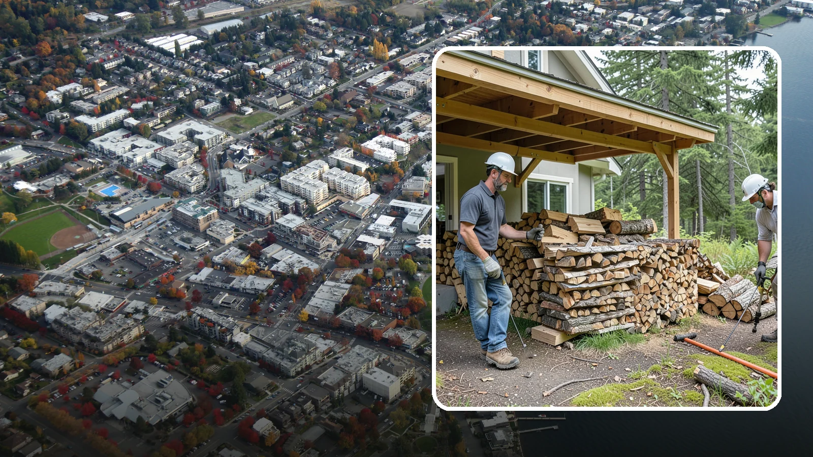 Firewood Restocking in Kirkland, King County, WA - We monitor and refill your firewood supply on a recurring basis so you never run out during the heating season.