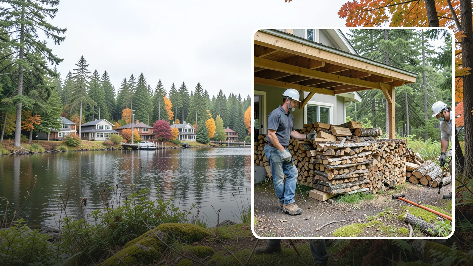 Firewood Restocking in La Conner, Skagit County, WA - We monitor and refill your firewood supply on a recurring basis so you never run out during the heating season.