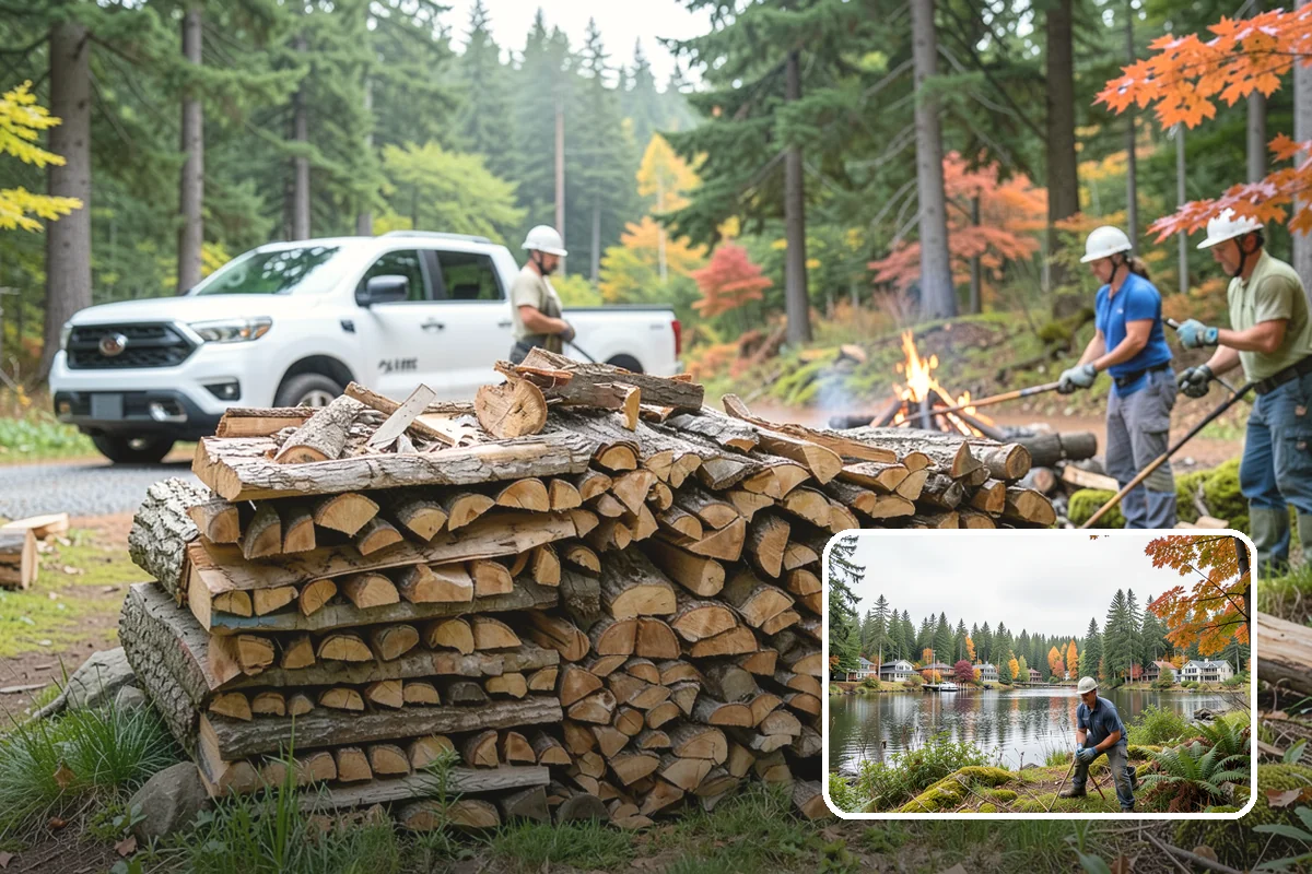 Firewood Restocking in La Conner, Skagit County, WA - Never run out during the cold season