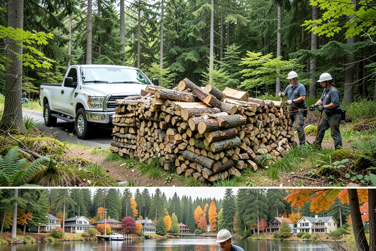 Firewood Restocking in La Conner, Skagit County, WA - Set up restocking before winter so your automatic refills carry you through the coldest, wettest months.