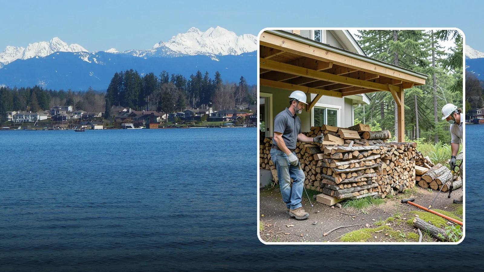 Firewood Restocking in Lake Stevens, Snohomish County, WA - We monitor and refill your firewood supply on a recurring basis so you never run out during the heating season.