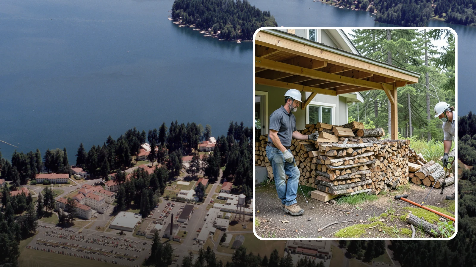 Firewood Restocking in Lakewood, Pierce County, WA - We monitor and refill your firewood supply on a recurring basis so you never run out during the heating season.