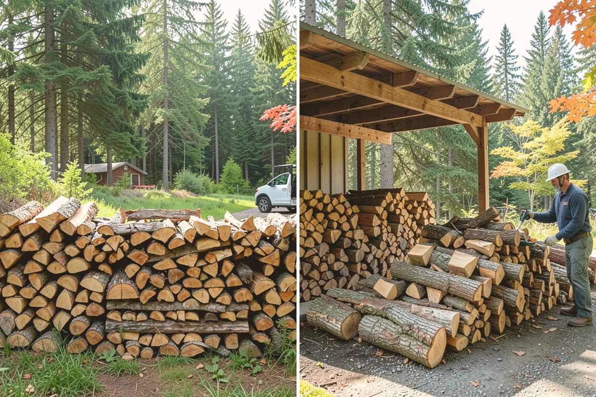 Firewood Restocking in Langley, Island County, WA - We estimate how quickly you go through wood