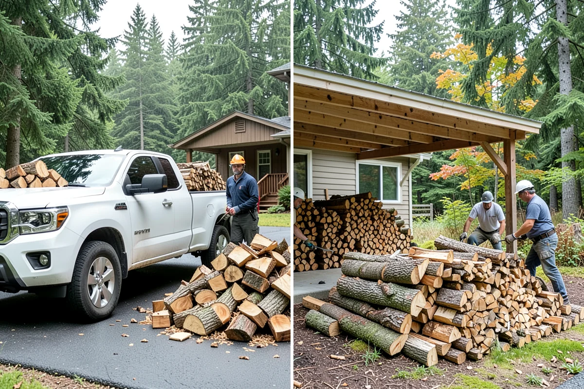 Firewood Restocking in Maple Valley, King County, WA - We estimate how quickly you go through wood