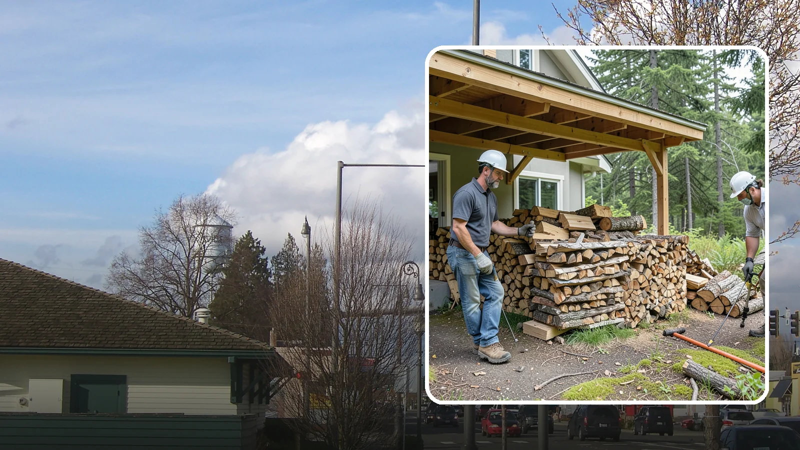Firewood Restocking in Marysville, Snohomish County, WA - We monitor and refill your firewood supply on a recurring basis so you never run out during the heating season.