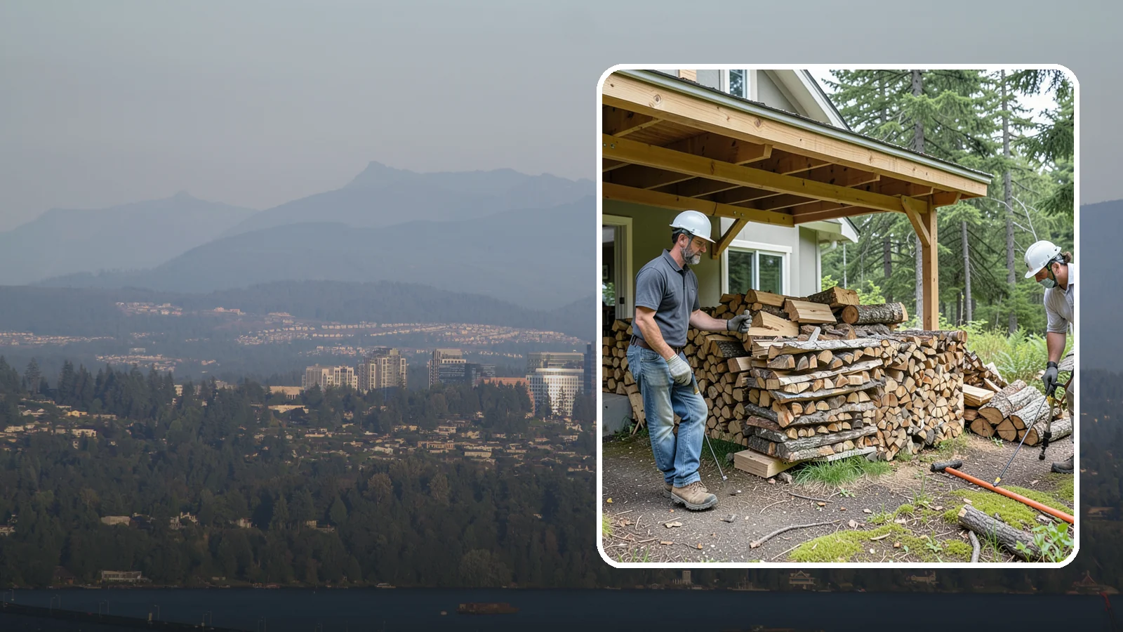 Firewood Restocking in Medina, King County, WA - We monitor and refill your firewood supply on a recurring basis so you never run out during the heating season.