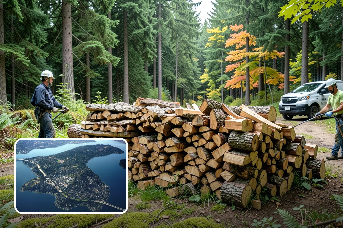 Firewood Restocking in Mercer Island, King County, WA - Never run out during the cold season
