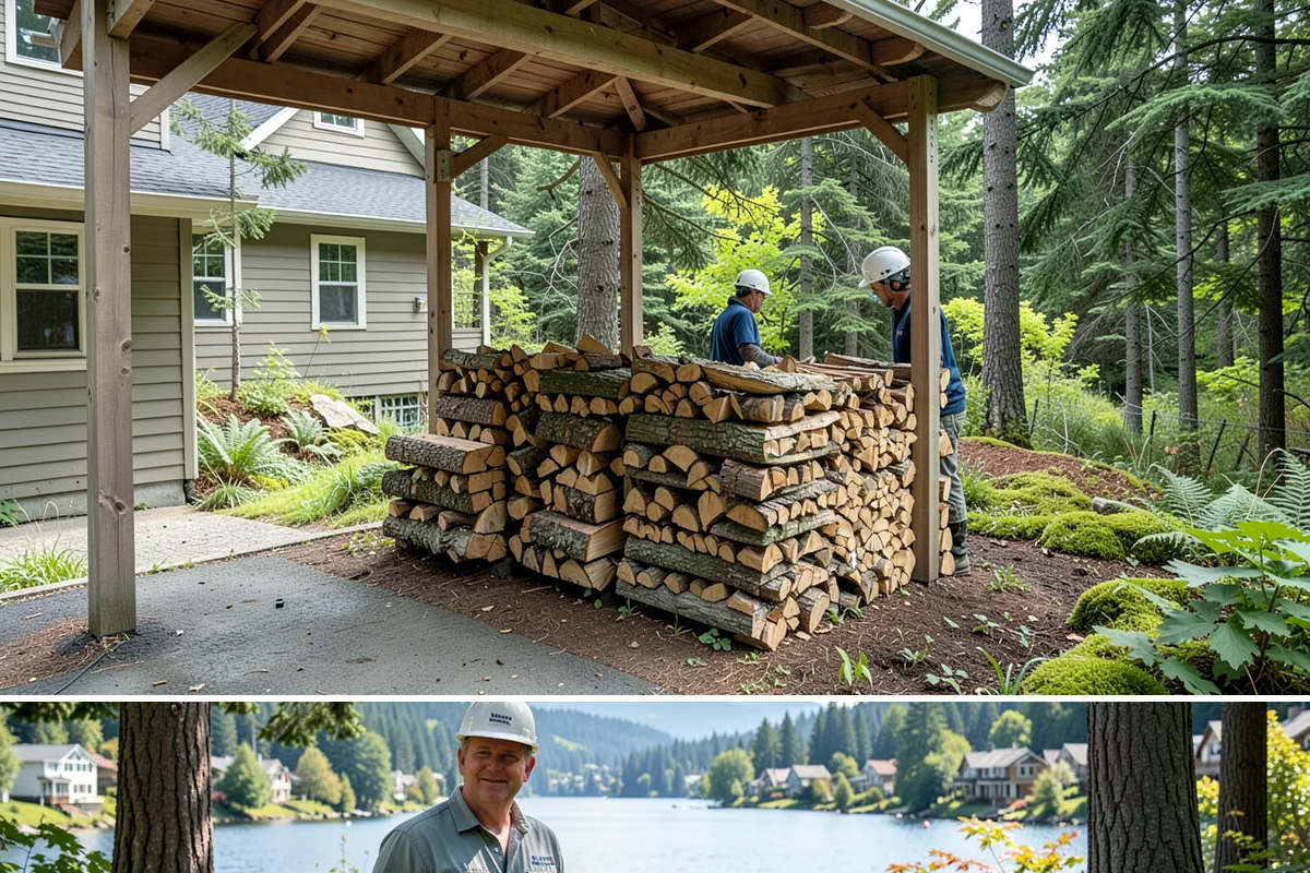 Firewood Restocking in Milton, King County, WA - Set up restocking before winter so your automatic refills carry you through the coldest, wettest months.
