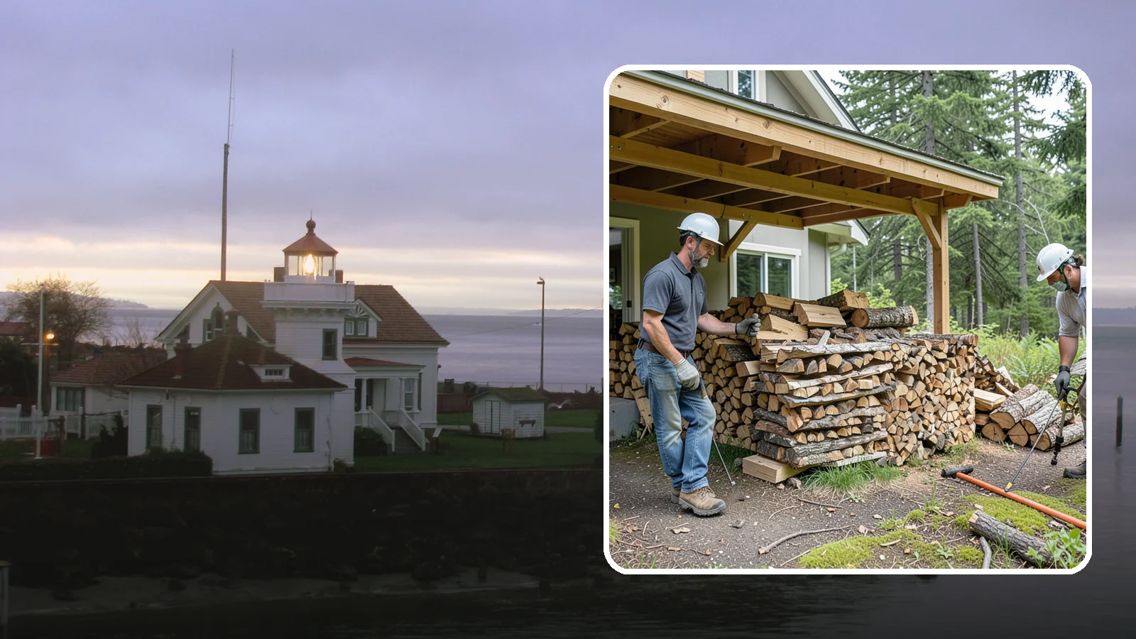 Firewood Restocking in Mukilteo, Snohomish County, WA - We monitor and refill your firewood supply on a recurring basis so you never run out during the heating season.