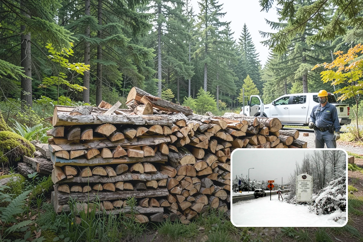 Firewood Restocking in Newcastle, King County, WA - Never run out during the cold season