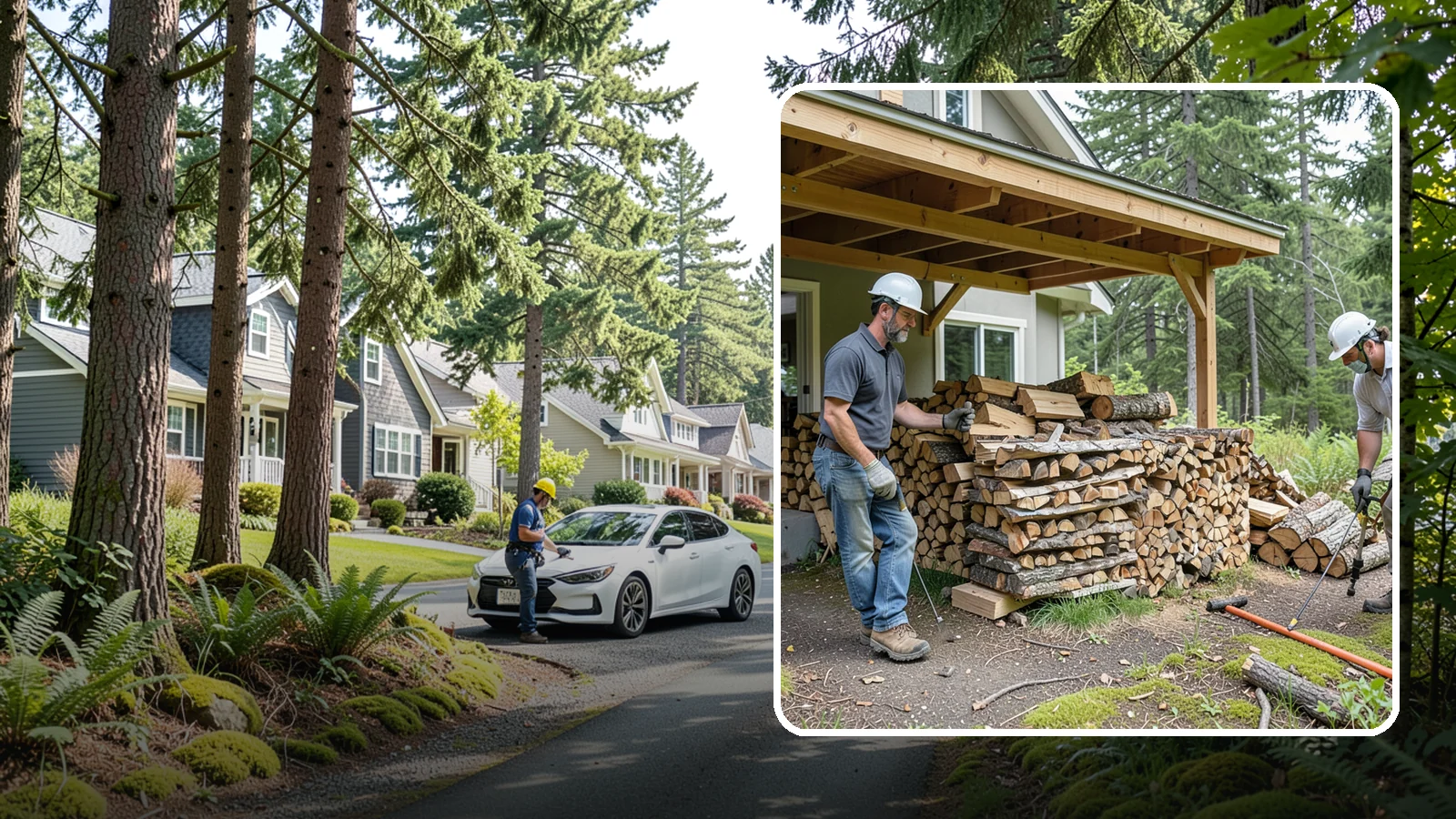 Firewood Restocking in Normandy Park, King County, WA - We monitor and refill your firewood supply on a recurring basis so you never run out during the heating season.