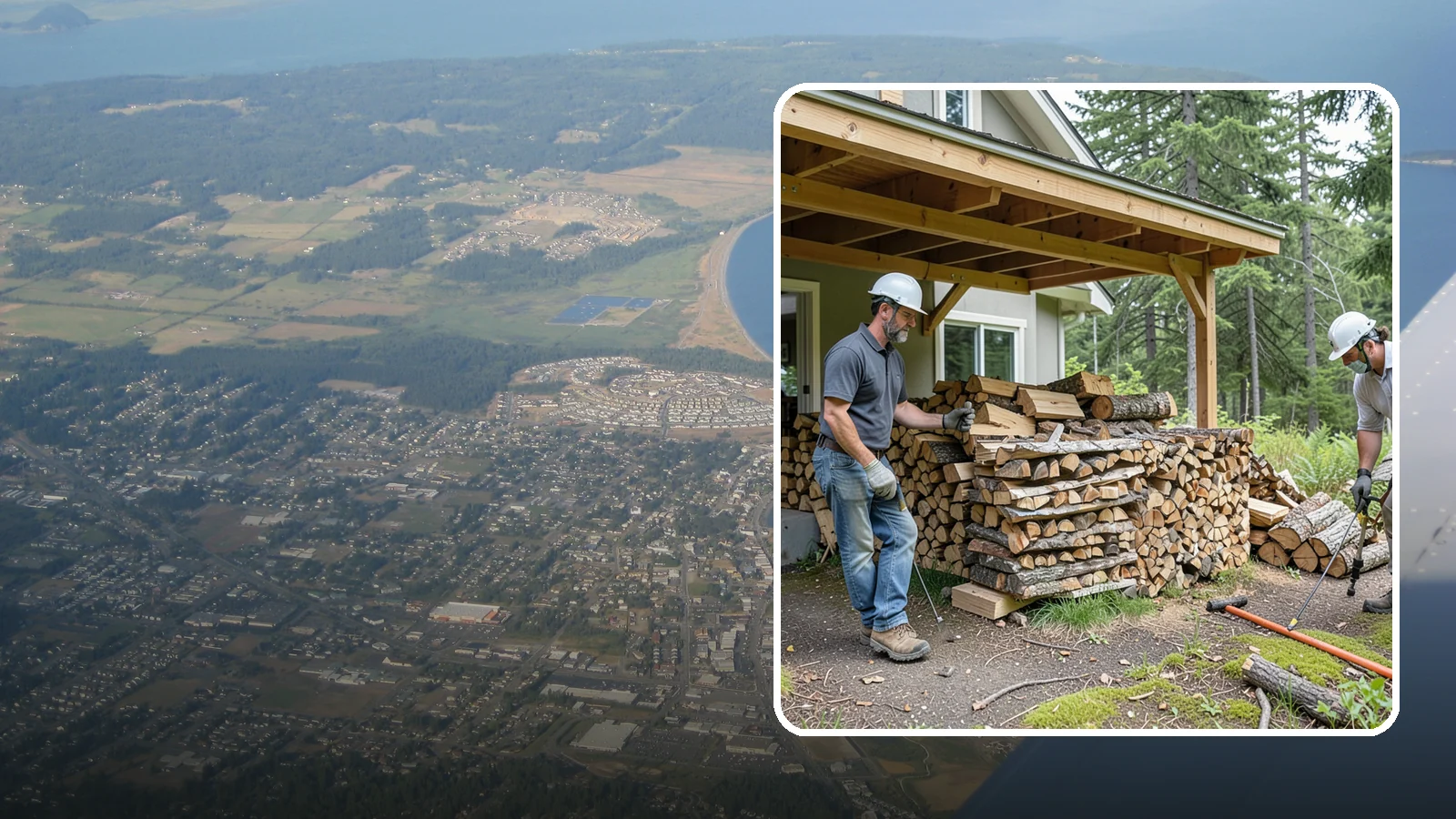 Firewood Restocking in Oak Harbor, Island County, WA - We monitor and refill your firewood supply on a recurring basis so you never run out during the heating season.