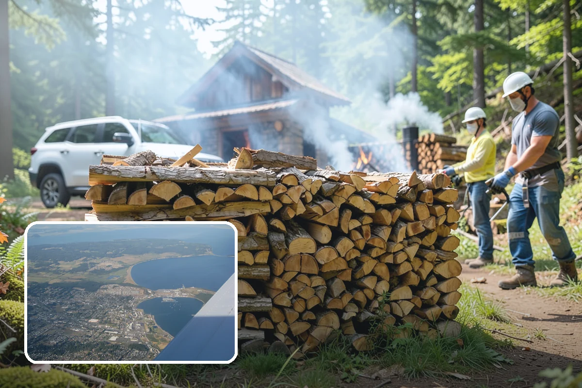 Firewood Restocking in Oak Harbor, Island County, WA - Never run out during the cold season