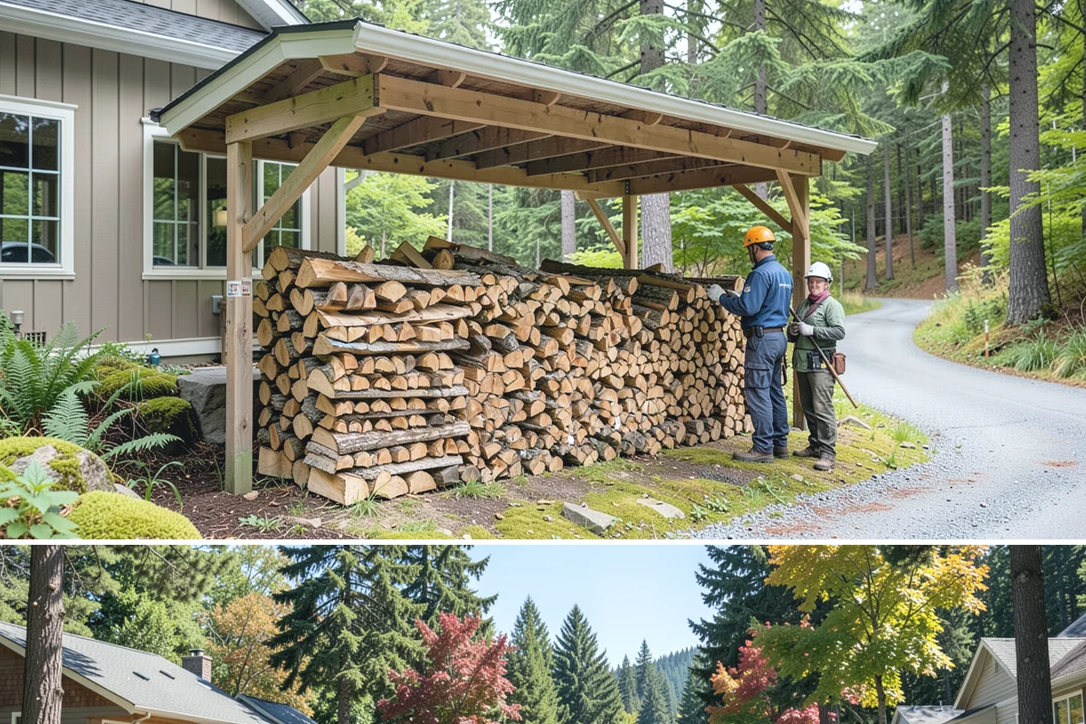 Firewood Restocking in Orting, Pierce County, WA - Set up restocking before winter so your automatic refills carry you through the coldest, wettest months.