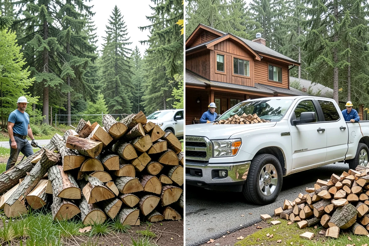 Firewood Restocking in Pacific, King County, WA - We estimate how quickly you go through wood