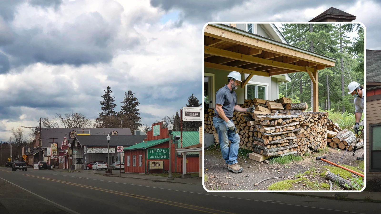 Firewood Restocking in Roy, Pierce County, WA - We monitor and refill your firewood supply on a recurring basis so you never run out during the heating season.