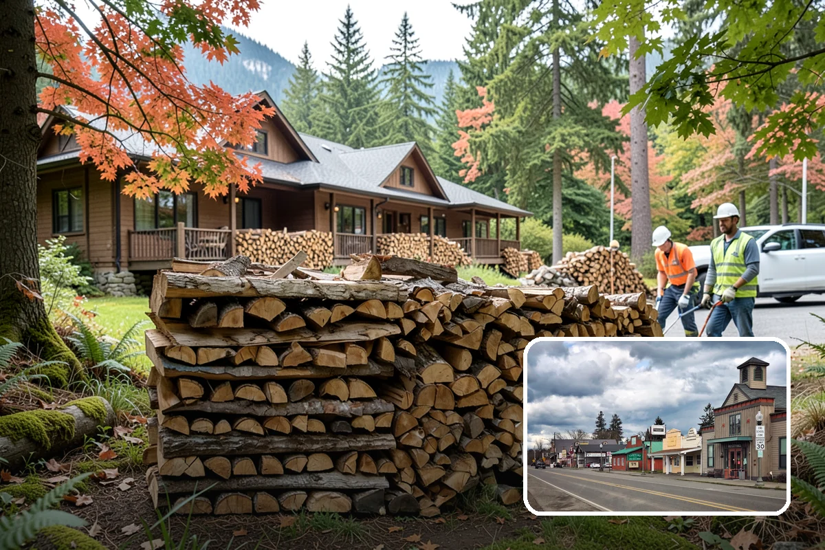 Firewood Restocking in Roy, Pierce County, WA - Never run out during the cold season