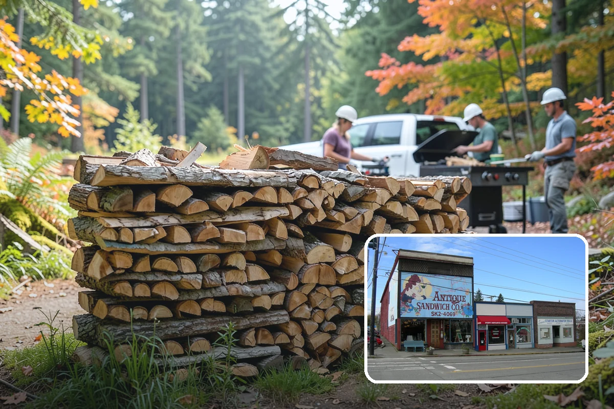 Firewood Restocking in Ruston, Pierce County, WA - Never run out during the cold season