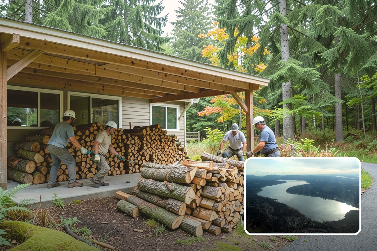 Firewood Restocking in Sammamish, King County, WA - Never run out during the cold season