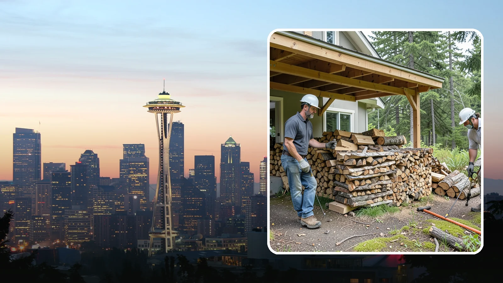 Firewood Restocking in Seattle, King County, WA - We monitor and refill your firewood supply on a recurring basis so you never run out during the heating season.
