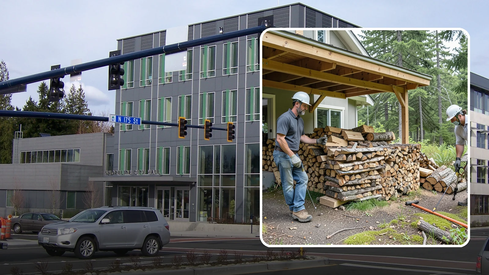 Firewood Restocking in Shoreline, King County, WA - We monitor and refill your firewood supply on a recurring basis so you never run out during the heating season.